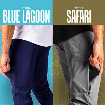 Set of 2 Trousers (Blue Lagoon & Safari)